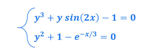 حل دستگاه معادلات غیرخطی در متلب