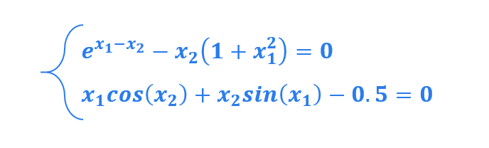 حل دستگاه معادلات غیرخطی در متلب