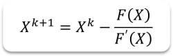 فرمول نیوتن رافسون برای حل دستگاه معادله در متلب